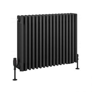 Eastbrook Rivassa 600 x 785 Matt Anthracite 4 Column Horizontal Radiator