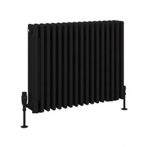 Eastbrook Rivassa 600 x 785 Matt Black 4 Column Radiator