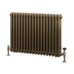 Eastbrook Rivassa 600 x 833 Bronze Effect 3 Column Horizontal Radiator