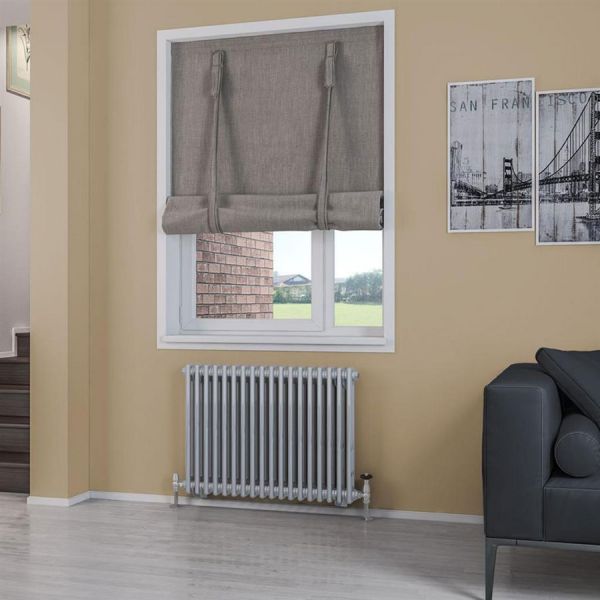 Eastbrook Rivassa 600 x 833 Chrome Effect 2 Column Horizontal Radiator #2