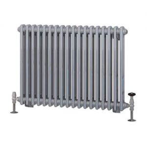 Eastbrook Rivassa 600 x 833 Chrome Effect 2 Column Horizontal Radiator