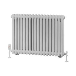 Eastbrook Rivassa 600 x 833 Gloss White 2 Column Horizontal Radiator