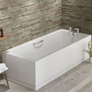 Eastbrook Rockall 1800 x 800 Single Ended Bath with Twin Grips