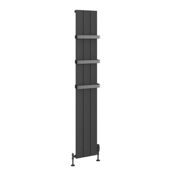 Eastbrook Rosano 1800 x 280 Matt Anthracite Aluminium Designer Radiator