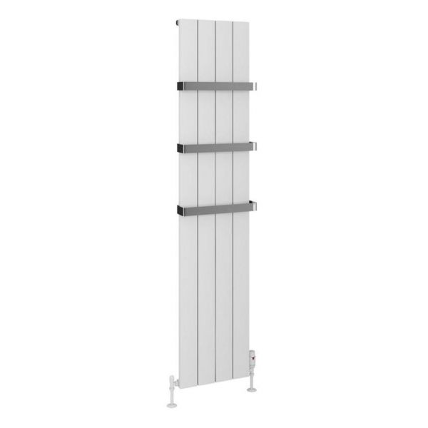 Eastbrook Rosano 1800 x 375 Matt White Aluminium Designer Radiator