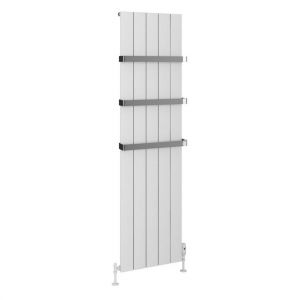 Eastbrook Rosano 1800 x 470 Matt White Aluminium Designer Radiator