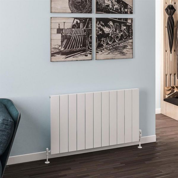 Eastbrook Rosano 600 x 1040 Matt White Aluminium Designer Radiator #2