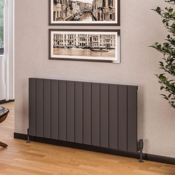 Eastbrook Rosano 600 x 1230 Matt Anthracite Aluminium Designer Radiator #2