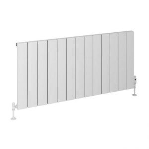 Eastbrook Rosano 600 x 1230 Matt White Aluminium Designer Radiator