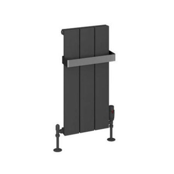 Eastbrook Rosano 600 x 280 Matt Anthracite Aluminium Designer Radiator