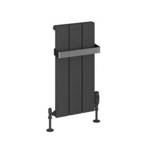Eastbrook Rosano 600 x 280 Matt Anthracite Aluminium Designer Radiator