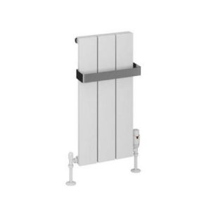Eastbrook Rosano 600 x 280 Matt White Aluminium Designer Radiator