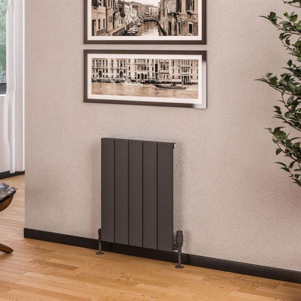 Eastbrook Rosano 600 x 470 Matt Anthracite Aluminium Designer Radiator #2