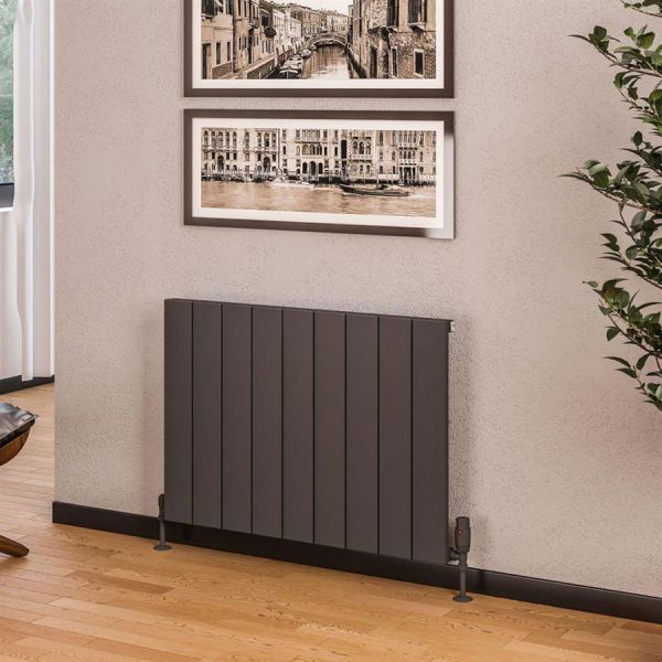 Eastbrook Rosano 600 x 850 Matt Anthracite Aluminium Designer Radiator #2