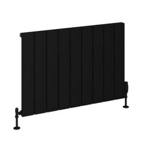 Eastbrook Rosano 600 x 850 Matt Black Aluminium Designer Radiator