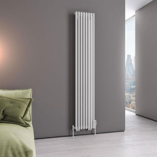 Eastbrook Rowsham 1800 x 300 Matt White Designer Radiator #2