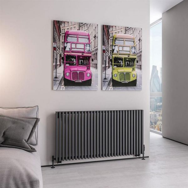 Eastbrook Rowsham 600 x 1180 Matt Anthracite Designer Radiator #2