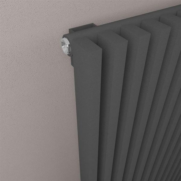 Eastbrook Rowsham 600 x 980 Matt Anthracite Designer Radiator #3