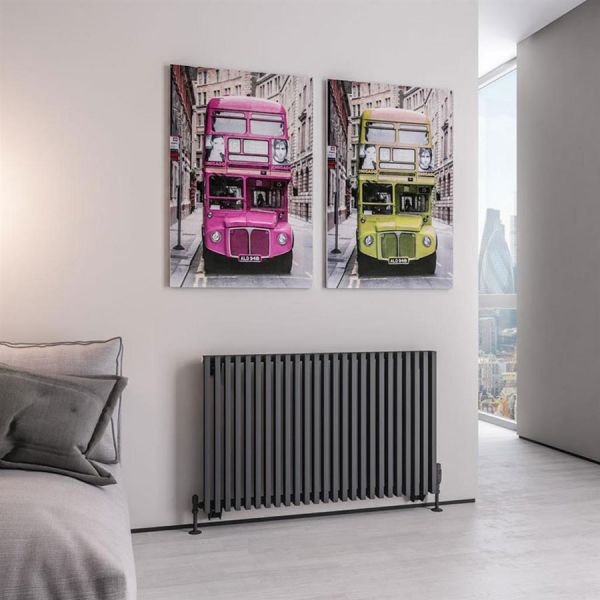 Eastbrook Rowsham 600 x 980 Matt Anthracite Designer Radiator #2