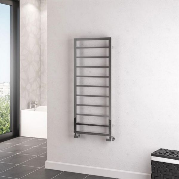 Eastbrook Ryton 1200 x 500 Chrome Designer Towel Rail #2