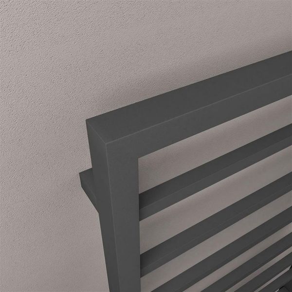 Eastbrook Ryton 1600 x 500 Matt Anthracite Designer Towel Rail #3