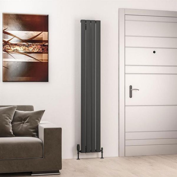 Eastbrook Sandhurst 1800 x 275 Matt Anthracite Aluminium Designer Radiator #2
