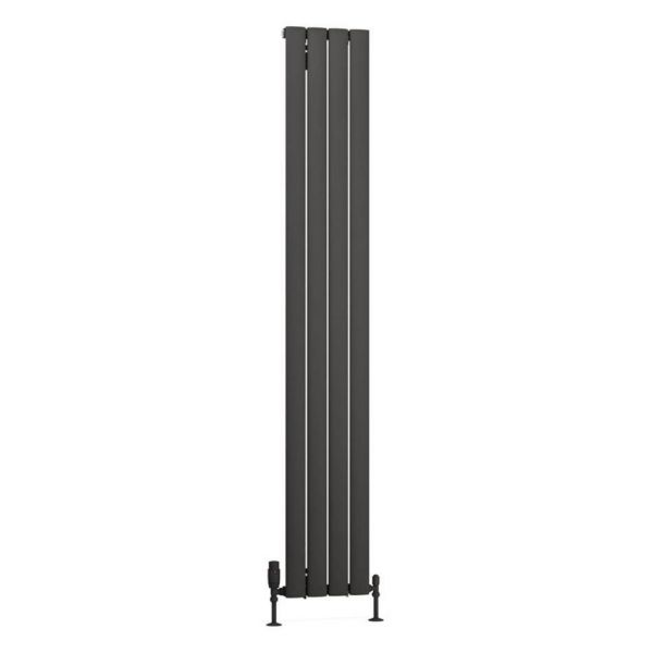 Eastbrook Sandhurst 1800 x 275 Matt Anthracite Aluminium Designer Radiator