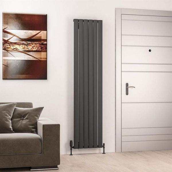 Eastbrook Sandhurst 1800 x 415 Matt Anthracite Aluminium Designer Radiator #2