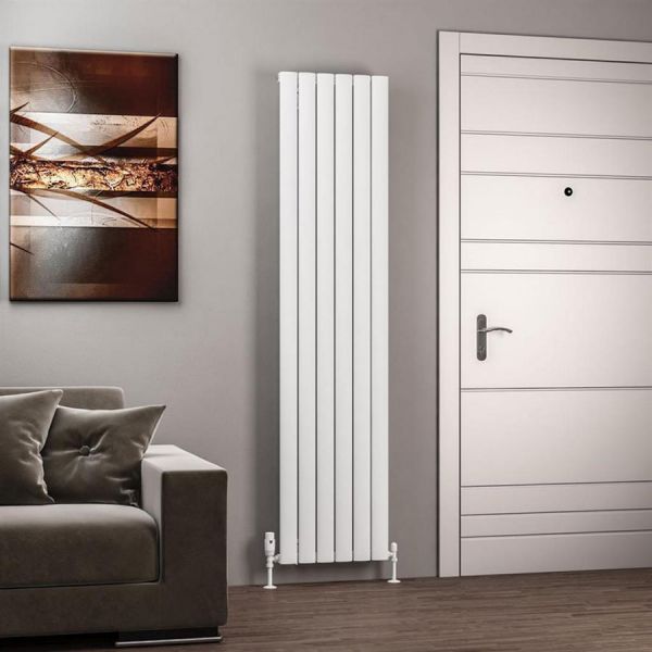 Eastbrook Sandhurst 1800 x 415 Matt White Aluminium Designer Radiator #2