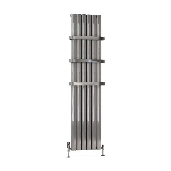 Eastbrook Sandhurst 1800 x 415 Polished Aluminium Designer Radiator