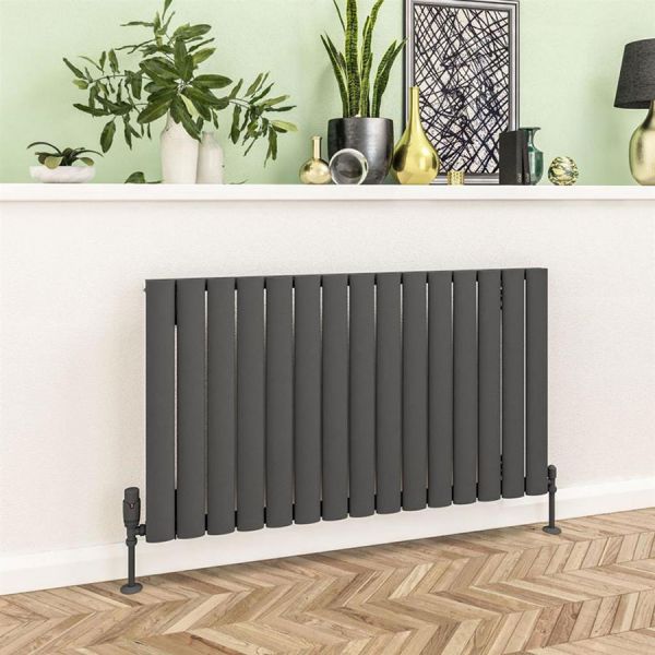 Eastbrook Sandhurst 600 x 1045 Matt Anthracite Aluminium Designer Radiator #2