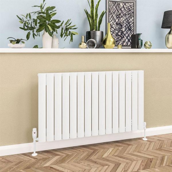 Eastbrook Sandhurst 600 x 1045 Matt White Aluminium Designer Radiator #2