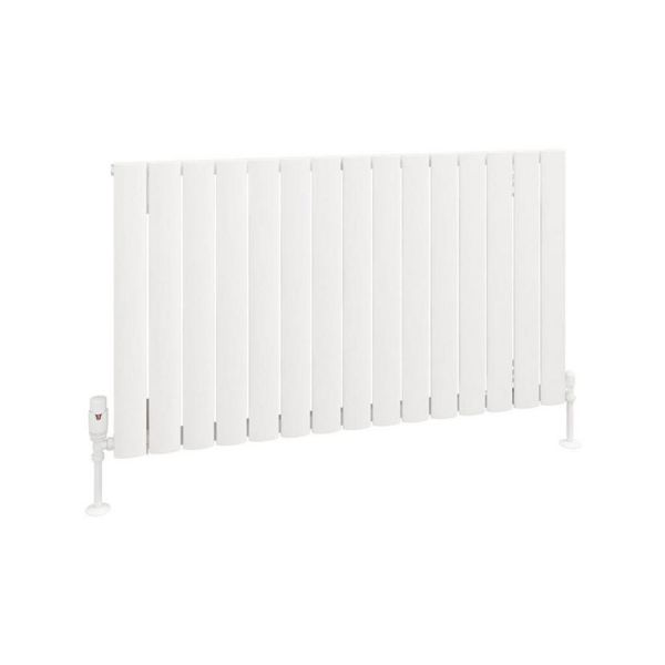 Eastbrook Sandhurst 600 x 1045 Matt White Aluminium Designer Radiator