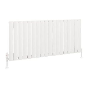 Eastbrook Sandhurst 600 x 1255 Matt White Aluminium Designer Radiator