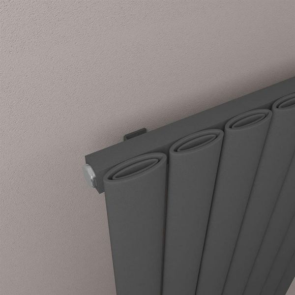 Eastbrook Sandhurst 600 x 485 Matt Anthracite Aluminium Designer Radiator #3