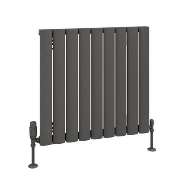 Eastbrook Sandhurst 600 x 625 Matt Anthracite Aluminium Designer Radiator