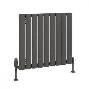 Eastbrook Sandhurst 600 x 625 Matt Anthracite Aluminium Designer Radiator