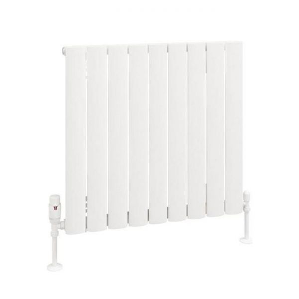 Eastbrook Sandhurst 600 x 625 Matt White Aluminium Designer Radiator