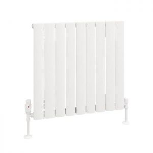 Eastbrook Sandhurst 600 x 625 Matt White Aluminium Designer Radiator