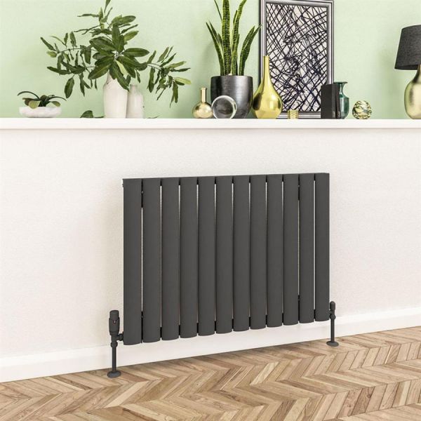 Eastbrook Sandhurst 600 x 835 Matt Anthracite Aluminium Designer Radiator #2