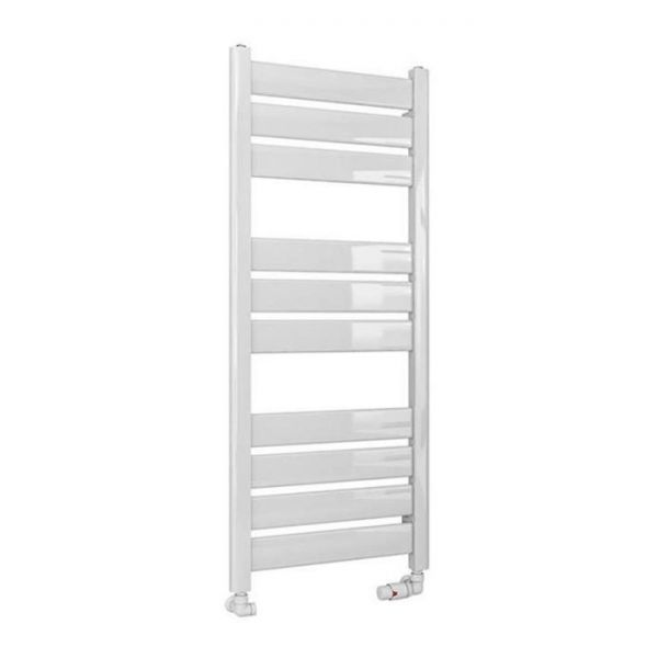 Eastbrook Santero 1200 x 500 Gloss White Designer Towel Rail