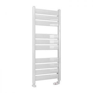 Eastbrook Santero 1200 x 500 Gloss White Designer Towel Rail