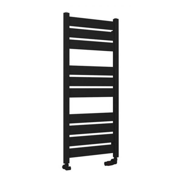 Eastbrook Santero 1200 x 500 Matt Black Designer Towel Rail