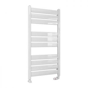 Eastbrook Santero 1200 x 600 Gloss White Designer Towel Rail