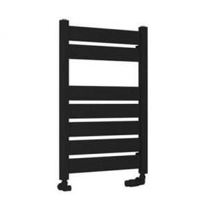 Eastbrook Santero 800 x 500 Matt Black Designer Towel Rail