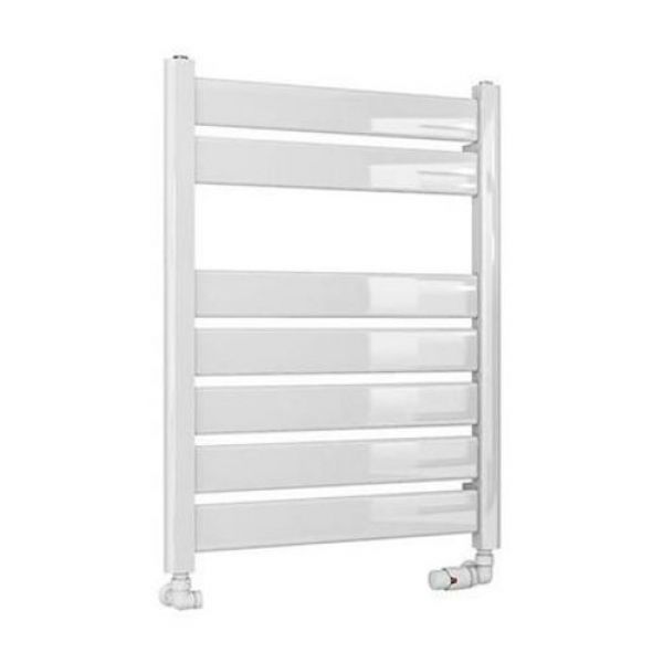 Eastbrook Santero 800 x 600 Gloss White Designer Towel Rail
