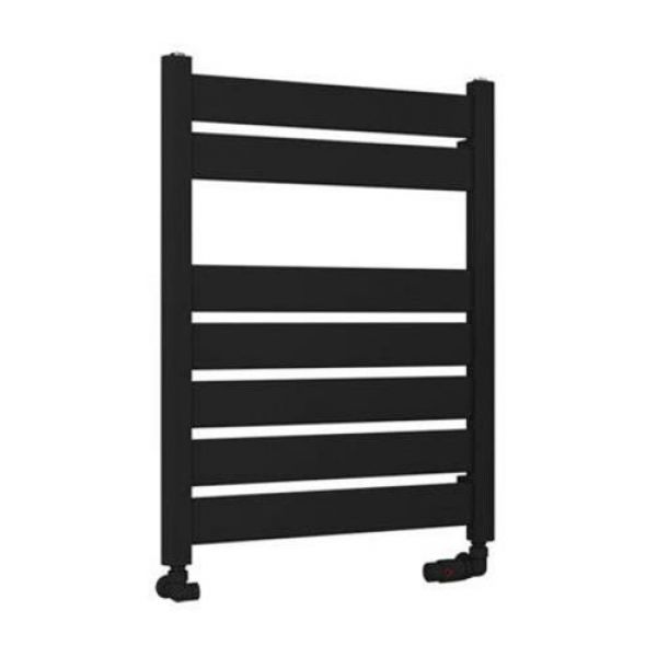 Eastbrook Santero 800 x 600 Matt Black Designer Towel Rail