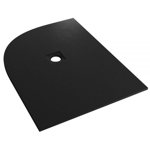 Eastbrook Crossland 1200 x 900 Left Hand Offset Quadrant Black Slate Effect Shower Tray #2