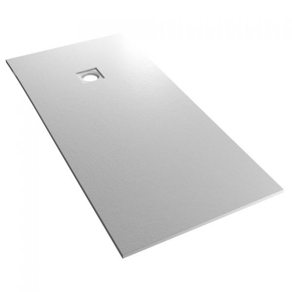 Eastbrook Crossland 1600 x 900 Rectangular Grey Slate Effect Shower Tray