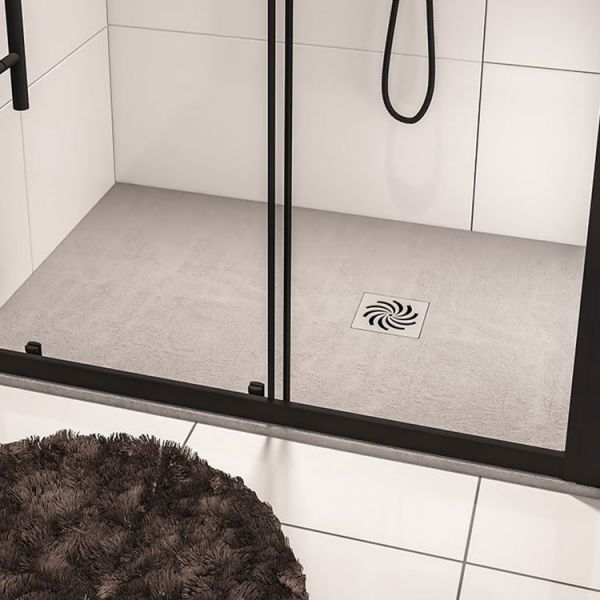 Eastbrook Crossland 1400 x 900 Rectangular Grey Slate Effect Shower Tray #2